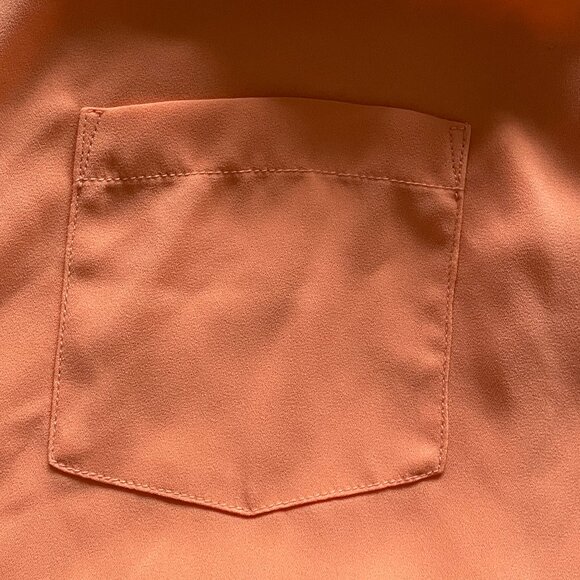 Sheer Peach Sleeveless Round Neck Top Peach Size 1X Joe Fresh - Picture 3 of 5